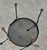 Black Mid 20th Century Woodard Wrought Iron Small Round Occasional Side Garden Patio Table Mesh Top For Sale - Image 8 of 12