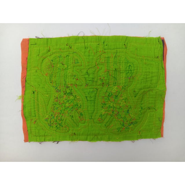 Mola Fabric by Cuna Indians from San Blas Island, Panama, 1970s, in Very Good conditions. Designed 1970 to 1979