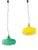 Suspension Lamps attributed to Alessandro Pianon for Vistosi, 1960s, Set of 2 For Sale