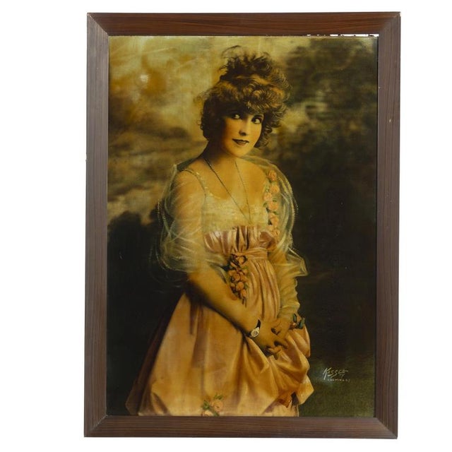 M Kassel, Portrait of Lady, 19th-20th Century, Color Print For Sale - Image 6 of 6