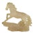 Vintage 15" Italian Equestrian Horse Resin Sculpture For Sale