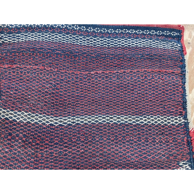 Red Antique Persian Handmade Kurdish Salt Bag For Sale - Image 8 of 9