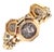Bulgari Vintage Monete Three Large Ancient Coin Diamond Gold Link Bracelet For Sale