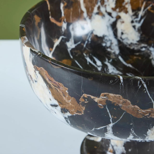 Black Marble Wide Mouth Chalice For Sale - Image 8 of 9