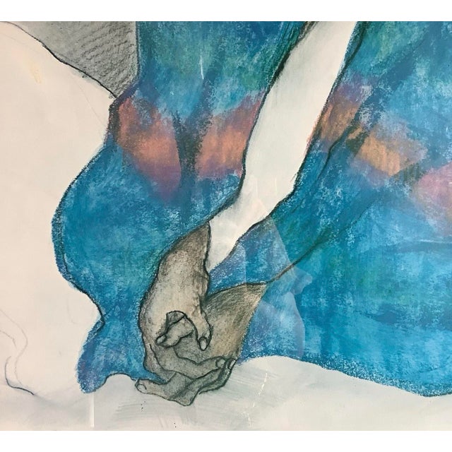 Printmaking Materials Rc Gorman Woman in Blue Blanket 1977 Framed Signed Lithograph For Sale - Image 7 of 10