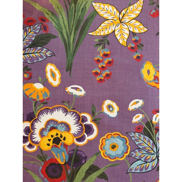 Textile Thibaut F920850 Pasadena Plum Fabric 1 7/8 Yards For Sale - Image 7 of 8