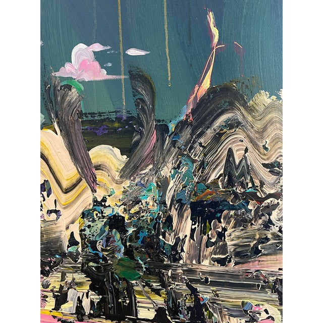 Franciszek Ledochowski, Osiris Above the Angel Gabriel, Acrylic on Canvas, 2021 For Sale - Image 3 of 7