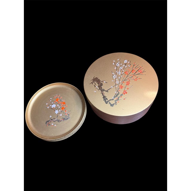 Gold 1970s Hand Crafted Otagiri Original Coaster Set, Japan- 5 Pieces For Sale - Image 8 of 12