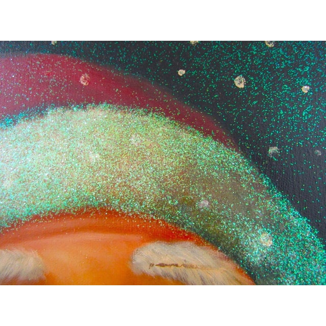 1990s Large Christopher Radko Oil Painting "Christmas Joy" Ltd. Ed. 160/500 Framed Coa For Sale In Miami - Image 6 of 15