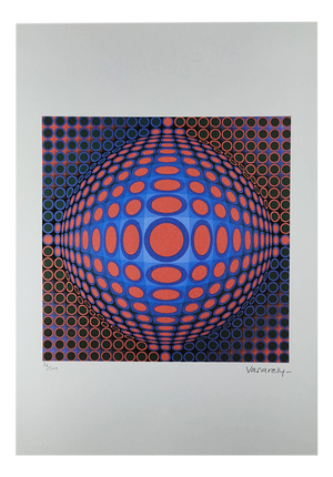 Victor Vasarely, Composition, Limited Numbered Edition Lithograph, 1970s