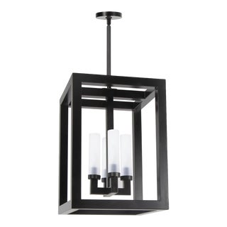 Coastal Living Montecito Iron Outdoor Lantern, Black, Large For Sale