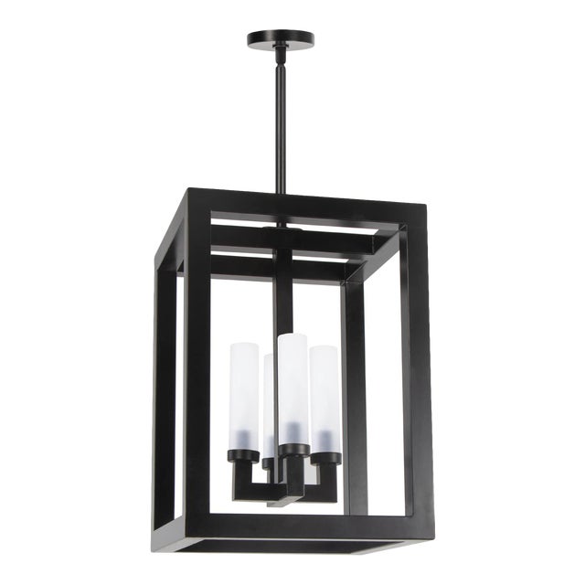 Coastal Living Montecito Iron Outdoor Lantern, Black, Large For Sale