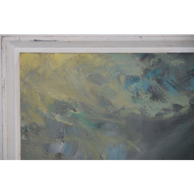 Mid 20th Century August Philipp Henneberger (German, 1902-1980) Illuminated Path Oil Painting C.1950 For Sale - Image 5 of 8