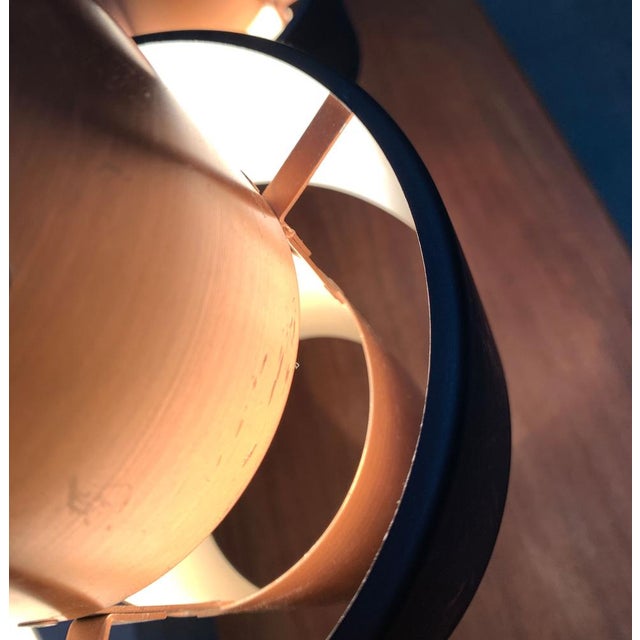 Black Mid-Century Triple Copper Pendant, 1960s For Sale - Image 8 of 18