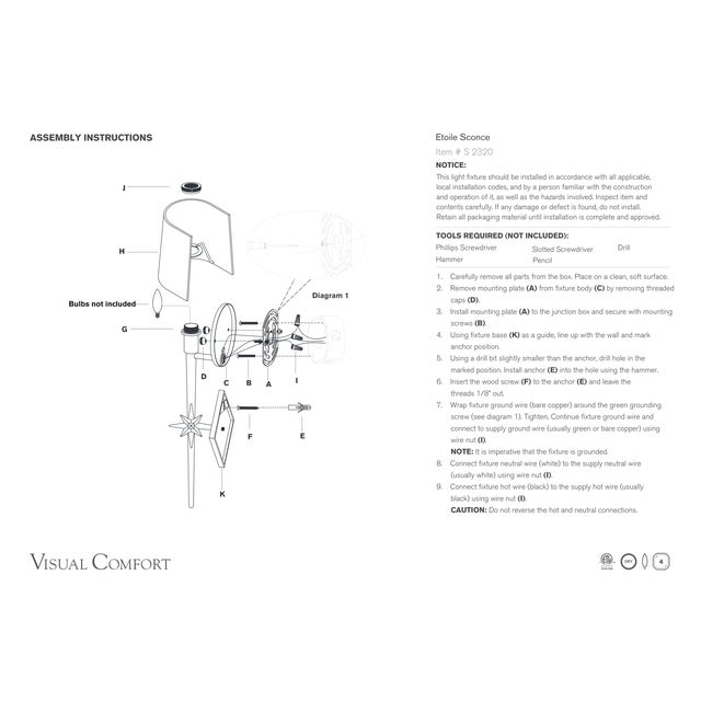 Visual Comfort Ian K. Fowler for Visual Comfort Signature Etoile Sconce in Aged Iron with Linen Shade For Sale - Image 4 of 5