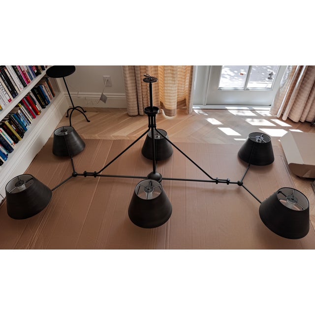 The Urban Electric Co. Chiltern Six-Arm Chandelier For Sale - Image 14 of 14