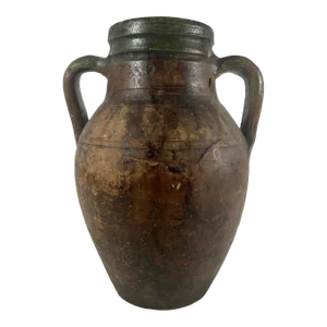 Antique Terracotta Amphora Olive Oil Pot.