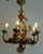 Metal Italian Metal Grapes and Leaves Five-Light Chandelier, 1950s For Sale - Image 7 of 14