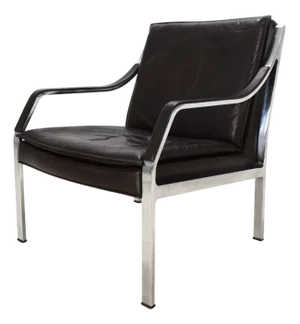 Art Collection Lounge Chair in Leather by Rudolf B. Glatzel for Knoll, 1970s