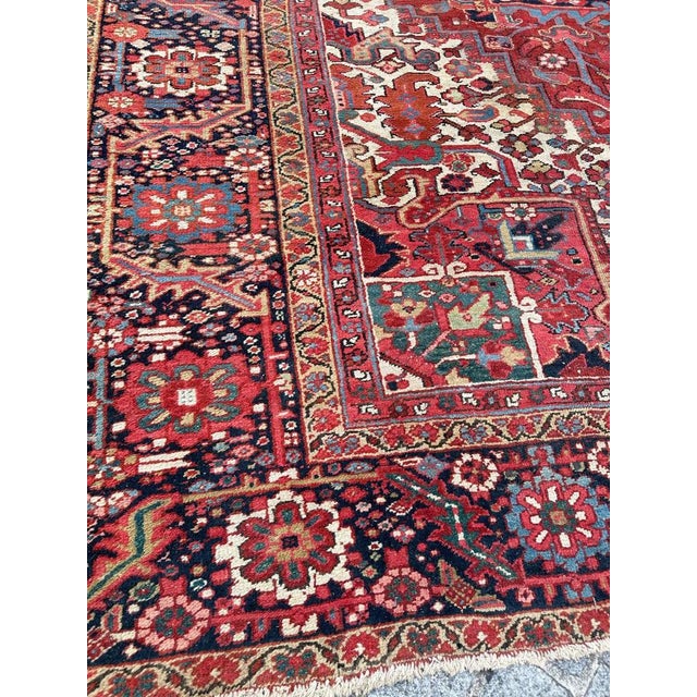 Large Antique Heriz Rug, 1890s For Sale - Image 11 of 18