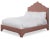 Modern Clementine Twin Bedframe, Blush Velvet For Sale - Image 3 of 4