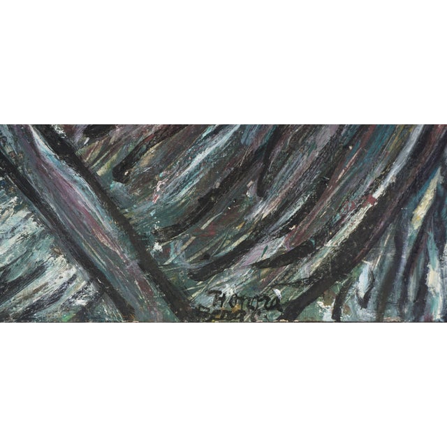 Mid Century Bay Area Figurative Original Oil Painting -- Motherhood by Honora Berg For Sale - Image 4 of 5