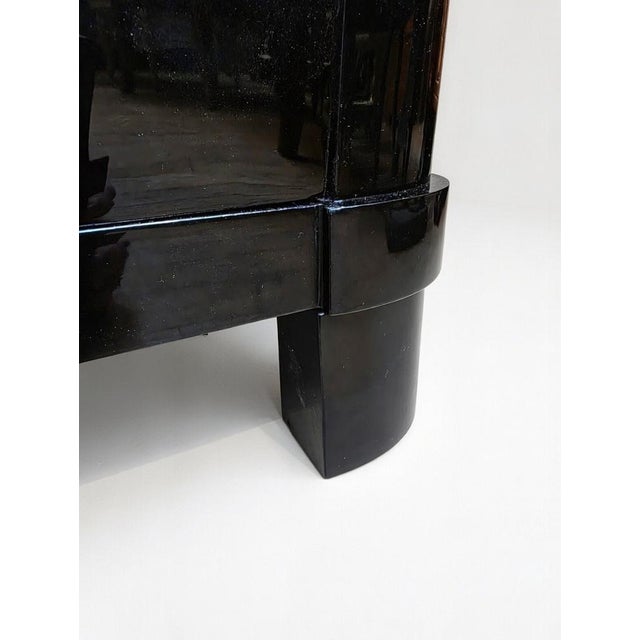 Biedermeier Chest of Drawers in Polished Blackened Wood For Sale - Image 6 of 12