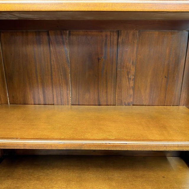 Large English Bookcase with Glass Doors For Sale - Image 15 of 18