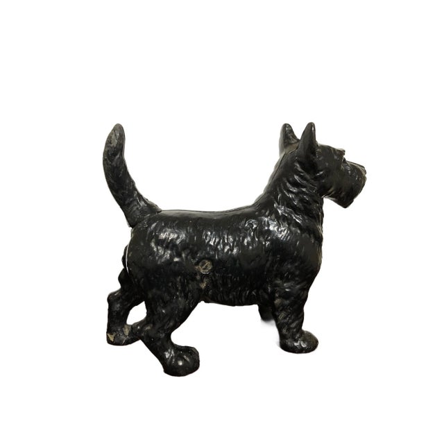 Vintage 1930s Cast Iron Scottish Terrier Scottie Doorstop For Sale In Dallas - Image 6 of 6