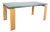 Wooden Stilt Dining Table with Glass from Desalto For Sale