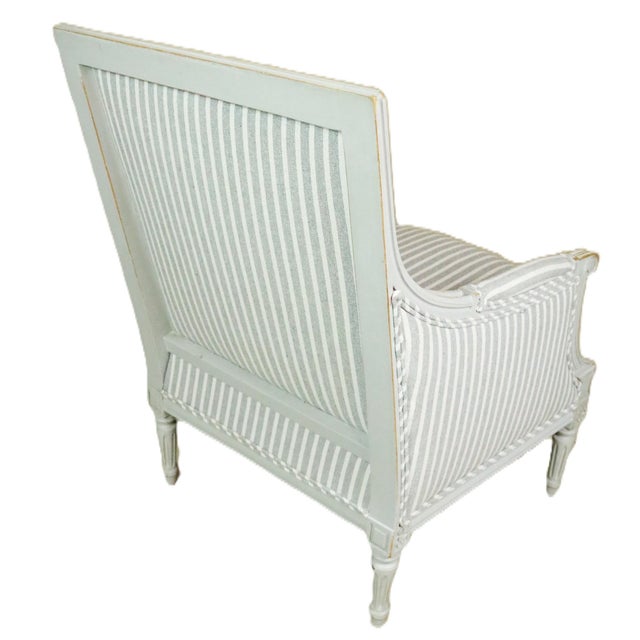 Louis XVI Style Bergeres, a Pair For Sale - Image 11 of 12