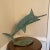 Brutalist Early 21st Century Bronze Artist Made Brutalist Style Swordfish Sculpture For Sale - Image 3 of 7