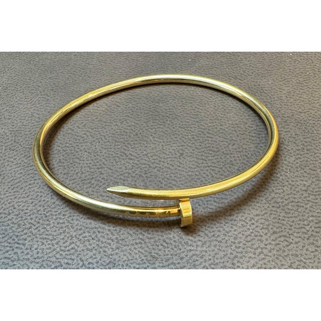 Cartier JUSTE UN CLOU BRACELET 16 Nail GRL727 18kt Yellow Gold AU750 AUTHENTIC For Sale - Image 9 of 18