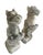 An impressive pair of Gothic Revival seated grotesques. Expertly crafted from heavy cast stone, these figures feature a...