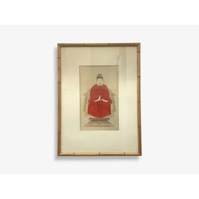 Early 20th Century Chinese Export, Ink & Graphite, Vintage Chinese Wall Decorations, Bamboo, 1930s For Sale - Image 5 of 12