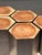 Brown Hexagonal Stools in Two-Tone Suar, Set of 5 For Sale - Image 8 of 18