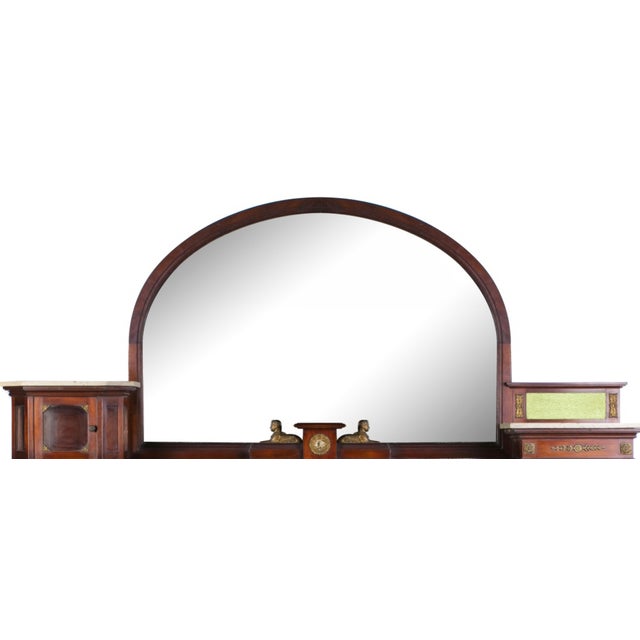 Empire Style Cupboard with Settee, End 19th Century For Sale - Image 4 of 6