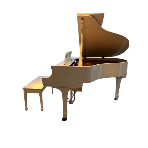 Steinway & Sons Model S Grand Piano With Player Capability and Piano Bench For Sale - Image 16 of 16