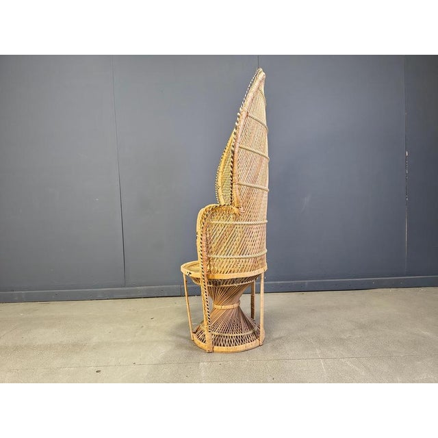 Vintage Wicker Peacock Chair, 1970s For Sale - Image 6 of 14