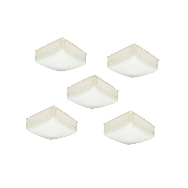 Vintage Plastic Cnosso Wall Lights by A. Mangiarotti for Artemide, 1969, Set of 5 For Sale - Image 12 of 12
