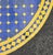 40" Handcrafted Cobalt Blue and Yellow Moroccan Mosaic Table For Sale - Image 4 of 7