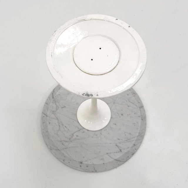 Gray Tulip Side Table in Marble by Eero Saarinen for Knoll, 1970s For Sale - Image 8 of 10