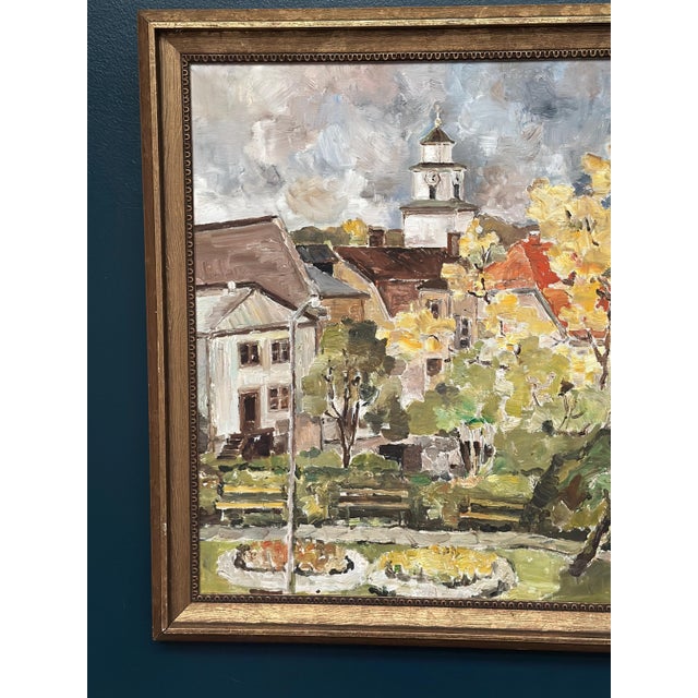 Modern Sooman, City Life III, 1960s, Oil Painting on Canvas, Framed For Sale - Image 3 of 14