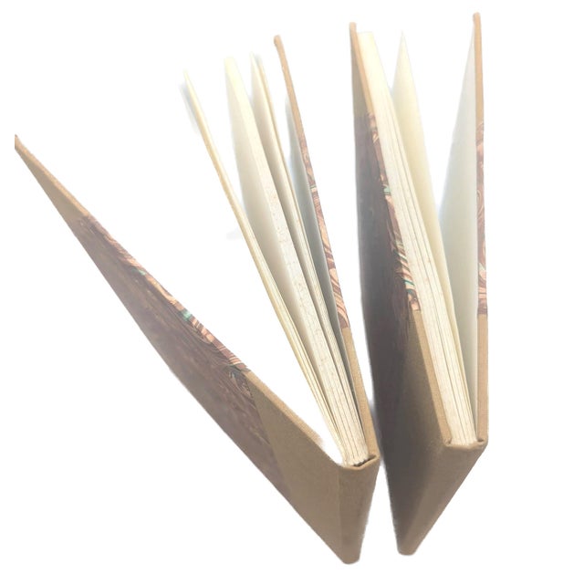 1980s Florentine Blank Hardbound Books, a Pair For Sale - Image 11 of 11