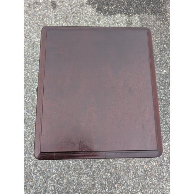 Exude timeless sophistication with this exceptional vintage mahogany drinks table, a masterclass in traditional...