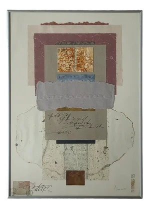 Composition, Color Lithograph on Fabriano Paper, Framed