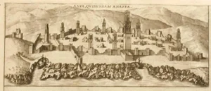 Franz Hogenberg - Map of Casablanca - Etching - 16th Century