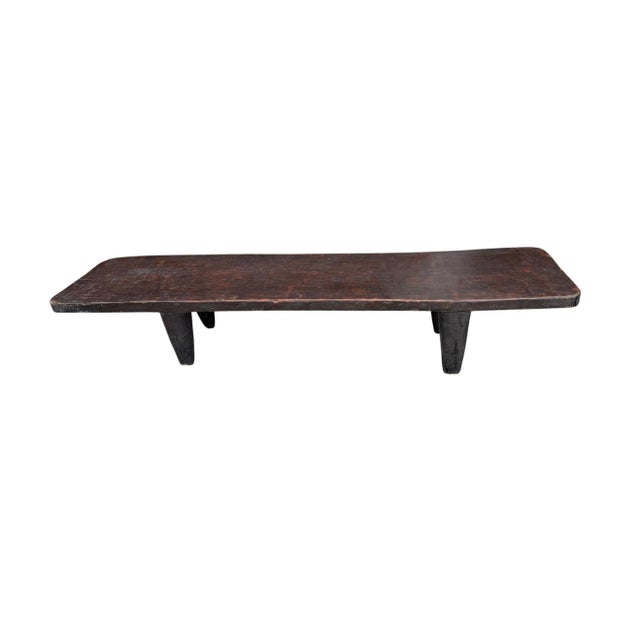 Superb and rare to find African Senufo Table, hand-carved by talented artisans of the Senufo tribe, from a single piece of...