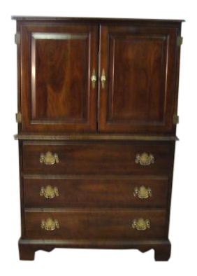 1990s Stickley Solid Cherry High Cabinet