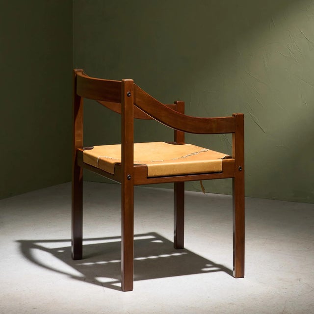 Modern Armchair with Leather Upholstery by Jean Gillon for Italma Brazil, 1960s For Sale - Image 3 of 10